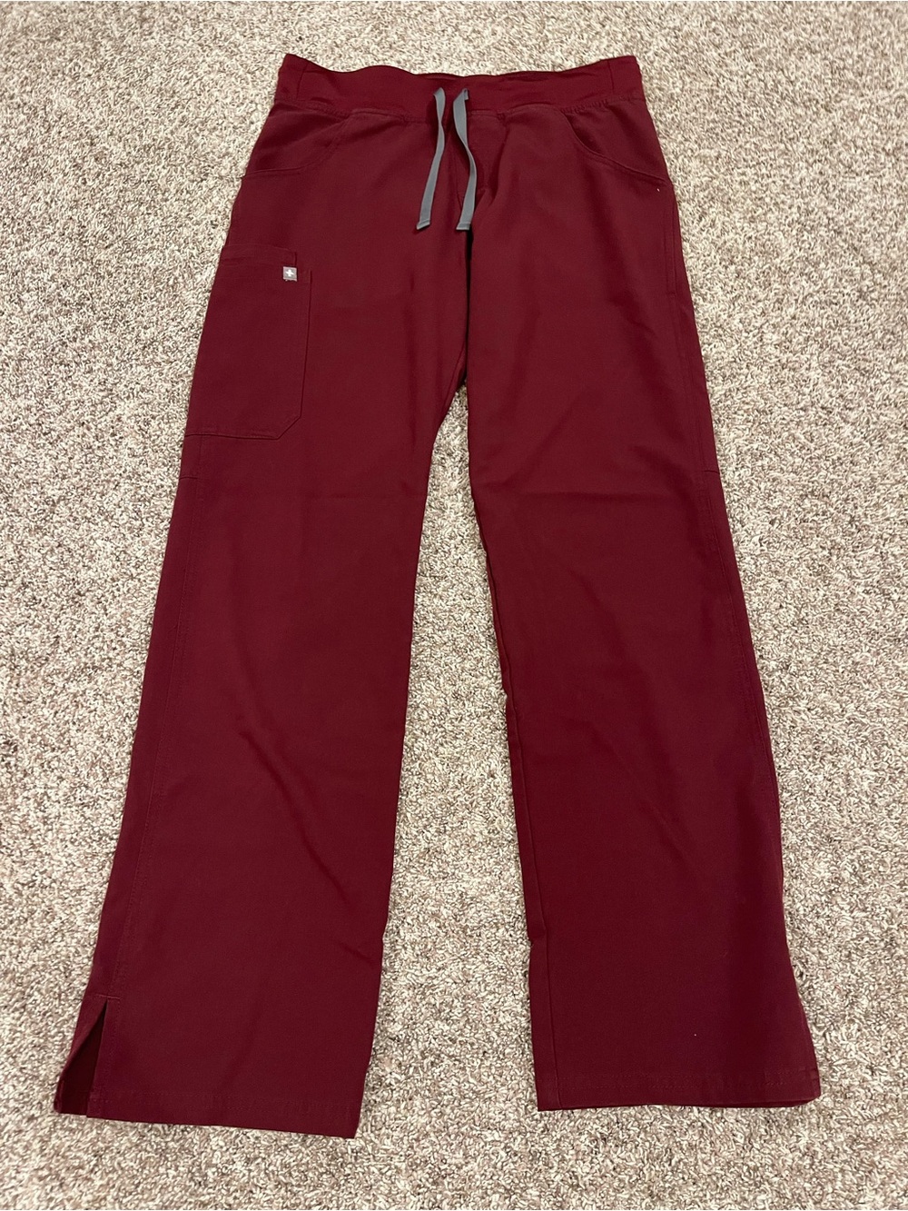Figs Burgundy Kade Cargo Pants Size Small